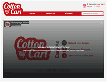 Tablet Screenshot of cottoncart.com